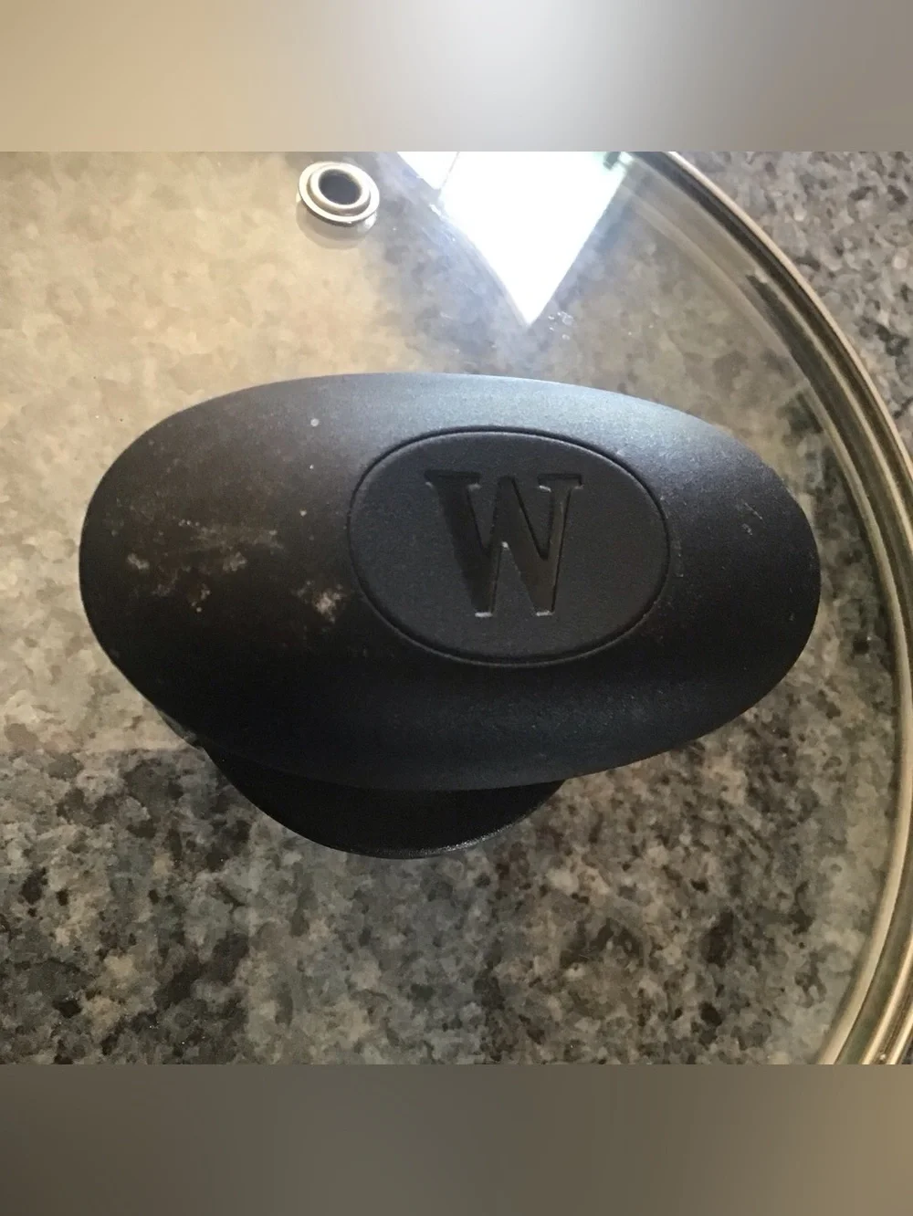 Glass Replacement Pan Pot Lid Only Black Knob 